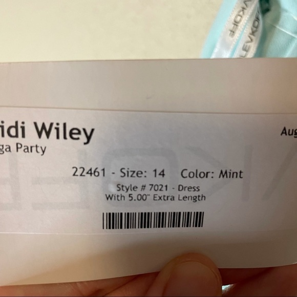 Bill Levkoff Mint Green Maxi Dress - Picture 14 of 16